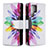 Leather Case Stands Fashionable Pattern Flip Cover Holder B05F for Samsung Galaxy S23 Ultra 5G Colorful