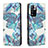 Leather Case Stands Fashionable Pattern Flip Cover Holder B05F for Xiaomi Mi 11i 5G (2022) Sky Blue