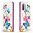 Leather Case Stands Fashionable Pattern Flip Cover Holder B05F for Xiaomi Redmi K40 5G Colorful