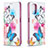 Leather Case Stands Fashionable Pattern Flip Cover Holder B05F for Xiaomi Redmi Note 10 4G Colorful