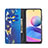 Leather Case Stands Fashionable Pattern Flip Cover Holder B05F for Xiaomi Redmi Note 10 5G