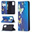 Leather Case Stands Fashionable Pattern Flip Cover Holder B05F for Xiaomi Redmi Note 10 Pro Max