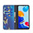 Leather Case Stands Fashionable Pattern Flip Cover Holder B05F for Xiaomi Redmi Note 11 4G (2022)