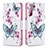 Leather Case Stands Fashionable Pattern Flip Cover Holder B09F for Samsung Galaxy S22 5G Colorful