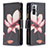 Leather Case Stands Fashionable Pattern Flip Cover Holder BF3 for Xiaomi Redmi Note 10 Pro Max