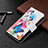 Leather Case Stands Fashionable Pattern Flip Cover Holder BF3 for Xiaomi Redmi Note 10 Pro Max Colorful