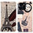 Leather Case Stands Fashionable Pattern Flip Cover Holder D02Y for Huawei Honor X8b