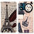 Leather Case Stands Fashionable Pattern Flip Cover Holder D02Y for Motorola Moto E13