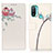 Leather Case Stands Fashionable Pattern Flip Cover Holder D02Y for Motorola Moto E40