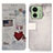 Leather Case Stands Fashionable Pattern Flip Cover Holder D02Y for Motorola Moto Edge (2023) 5G
