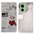 Leather Case Stands Fashionable Pattern Flip Cover Holder D02Y for Motorola Moto Edge 40 5G