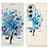 Leather Case Stands Fashionable Pattern Flip Cover Holder D02Y for Motorola Moto Edge Plus (2022) 5G
