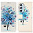 Leather Case Stands Fashionable Pattern Flip Cover Holder D02Y for Motorola Moto Edge X30 5G