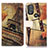 Leather Case Stands Fashionable Pattern Flip Cover Holder D02Y for Motorola Moto G Play Gen 2