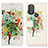 Leather Case Stands Fashionable Pattern Flip Cover Holder D02Y for Motorola Moto G Power (2022) Colorful