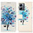 Leather Case Stands Fashionable Pattern Flip Cover Holder D02Y for Motorola Moto G14