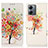 Leather Case Stands Fashionable Pattern Flip Cover Holder D02Y for Motorola Moto G14