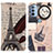 Leather Case Stands Fashionable Pattern Flip Cover Holder D02Y for Motorola Moto G31