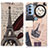 Leather Case Stands Fashionable Pattern Flip Cover Holder D02Y for Motorola Moto G31 Gray