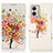 Leather Case Stands Fashionable Pattern Flip Cover Holder D02Y for Motorola Moto G53 5G