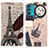 Leather Case Stands Fashionable Pattern Flip Cover Holder D02Y for Motorola Moto G71 5G