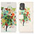 Leather Case Stands Fashionable Pattern Flip Cover Holder D02Y for Nokia C02