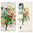 Leather Case Stands Fashionable Pattern Flip Cover Holder D02Y for Nokia C12