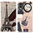 Leather Case Stands Fashionable Pattern Flip Cover Holder D02Y for Nokia C210