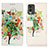 Leather Case Stands Fashionable Pattern Flip Cover Holder D02Y for Nokia C210