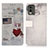 Leather Case Stands Fashionable Pattern Flip Cover Holder D02Y for Nokia C210