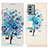 Leather Case Stands Fashionable Pattern Flip Cover Holder D02Y for Nokia G22