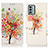 Leather Case Stands Fashionable Pattern Flip Cover Holder D02Y for Nokia G22