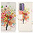 Leather Case Stands Fashionable Pattern Flip Cover Holder D02Y for Nokia G310 5G