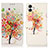 Leather Case Stands Fashionable Pattern Flip Cover Holder D02Y for Samsung Galaxy F04