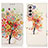 Leather Case Stands Fashionable Pattern Flip Cover Holder D02Y for Samsung Galaxy S21 5G