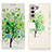 Leather Case Stands Fashionable Pattern Flip Cover Holder D02Y for Samsung Galaxy S21 5G