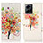 Leather Case Stands Fashionable Pattern Flip Cover Holder D02Y for Xiaomi Redmi Note 12 4G