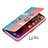 Leather Case Stands Fashionable Pattern Flip Cover Holder for Apple iPhone 13 Mini Pink