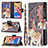 Leather Case Stands Fashionable Pattern Flip Cover Holder for Apple iPhone 13 Pro Max Mixed