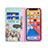 Leather Case Stands Fashionable Pattern Flip Cover Holder for Apple iPhone 13 Pro Max Pink