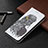 Leather Case Stands Fashionable Pattern Flip Cover Holder for Apple iPhone 14 Pro Gray