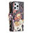 Leather Case Stands Fashionable Pattern Flip Cover Holder for Apple iPhone 15 Pro Max Mixed