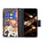 Leather Case Stands Fashionable Pattern Flip Cover Holder for Apple iPhone 15 Pro Max Mixed