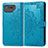 Leather Case Stands Fashionable Pattern Flip Cover Holder for Asus ROG Phone 7 Pro Blue