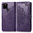 Leather Case Stands Fashionable Pattern Flip Cover Holder for Google Pixel 5a 5G Purple