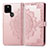 Leather Case Stands Fashionable Pattern Flip Cover Holder for Google Pixel 5a 5G Rose Gold