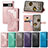 Leather Case Stands Fashionable Pattern Flip Cover Holder for Google Pixel 7a 5G