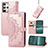 Leather Case Stands Fashionable Pattern Flip Cover Holder for HTC U23 5G