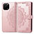 Leather Case Stands Fashionable Pattern Flip Cover Holder for Huawei Enjoy 50z Rose Gold