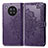 Leather Case Stands Fashionable Pattern Flip Cover Holder for Huawei Honor 50 Lite Purple